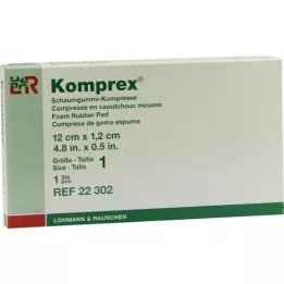 KOMPREX Skumgummi kompr. størrelse 1 nyrepasning, 1 stk