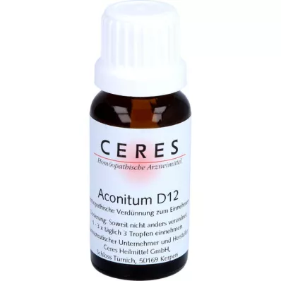 CERES Aconitum D 12 Fortynding, 20 ml