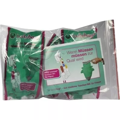 LADYBAG Tasker-WC til kvinder, 3 stk