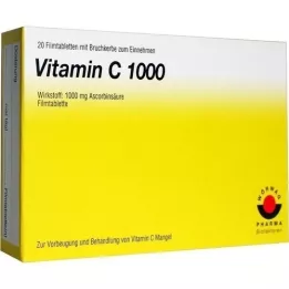 VITAMIN C 1000 filmovertrukne tabletter, 20 stk