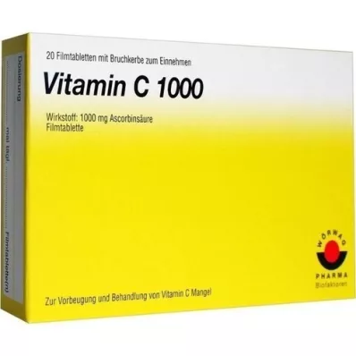VITAMIN C 1000 filmovertrukne tabletter, 20 stk