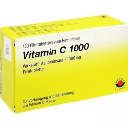 VITAMIN C 1000 filmovertrukne tabletter, 100 stk
