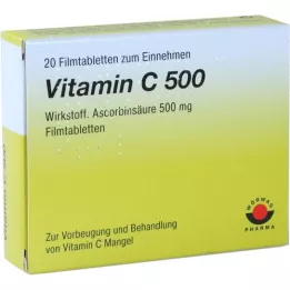 VITAMIN C 500 filmovertrukne tabletter, 20 stk