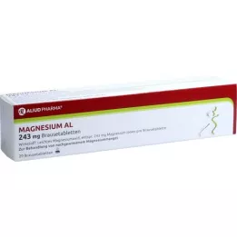 MAGNESIUM AL 243 mg brusetabletter, 20 stk