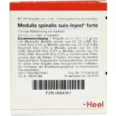 MEDULLA SPINALIS suis Injeel forte ampuller, 10 stk