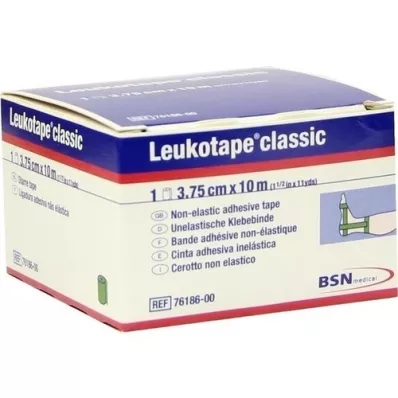 LEUKOTAPE Classic 3,75 cmx10 m grøn, 1 stk LEUKOTAPE Classic 3,75 cmx10 m grøn, 1 stk