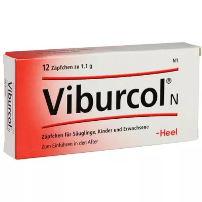 VIBURCOL N børne- og spædbørnsstikpiller, 12 stk VIBURCOL N børne- og spædbørnsstikpiller, 12 stk