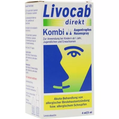 LIVOCAB direkte kombination 4 ml øjendråber + 5 ml næsespray, 1 stk