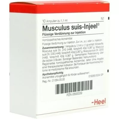 MUSCULUS SUIS Injeel ampuller, 10 stk