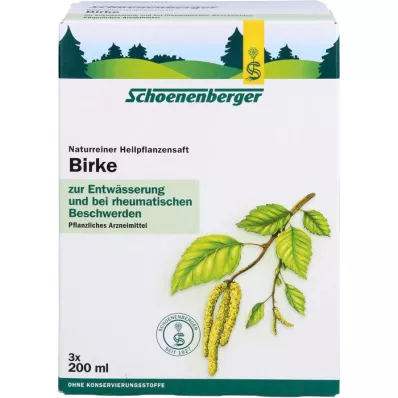 BIRKENSAFT Schoenenberger medicinsk plantejuice, 3X200 ml