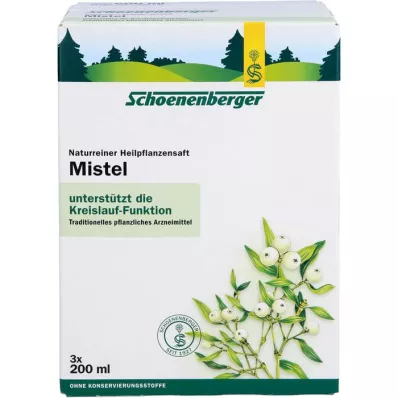 MISTEL SAFT Schoenenberger medicinsk plantejuice, 3X200 ml