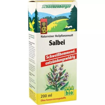 SALBEI SAFT Schoenenberger medicinsk plantejuice, 200 ml