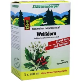WEISSDORN SAFT Schoenenberger medicinsk plantejuice, 3X200 ml