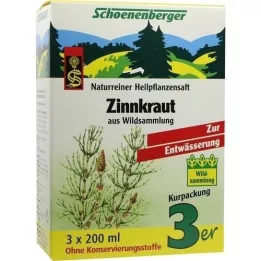 ZINNKRAUT SAFT Schoenenberger medicinsk plantejuice, 3X200 ml