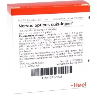 NERVUS OPTICUS suis Injeel ampuller, 10 stk