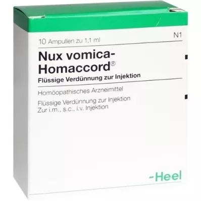 NUX VOMICA HOMACCORD Ampuller, 10 stk