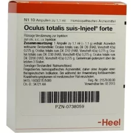 OCULUS totalis suis Injeel forte ampuller, 10 stk