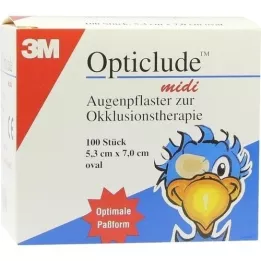 OPTICLUDE 3M midi 5,3x7 cm 1538/100, 100 stk