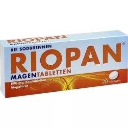 RIOPAN Mavetabletter tyggetabletter, 20 stk