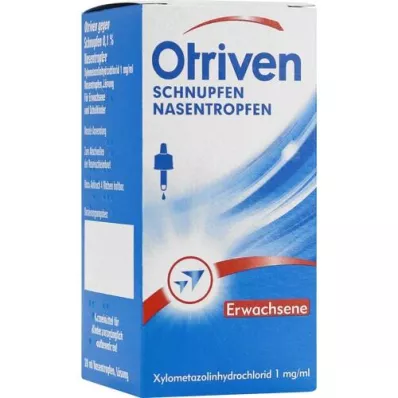 OTRIVEN 0,1 % næsedråber til voksne og skolelæge, 20 ml