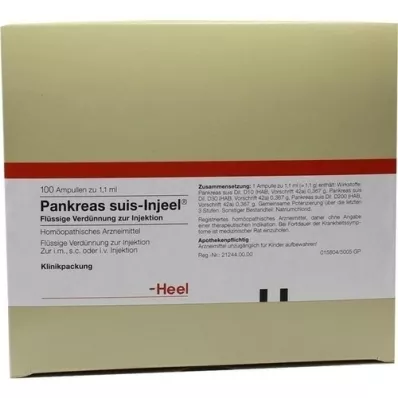 PANKREAS SUIS Injeel ampuller, 100 stk