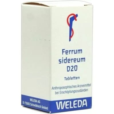 FERRUM SIDEREUM D 20 tabletter, 80 stk