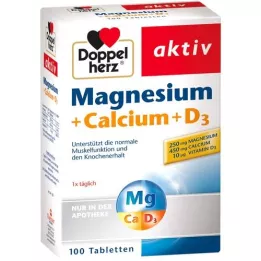DOPPELHERZ Magnesium+Calcium+D3 tabletter, 100 stk
