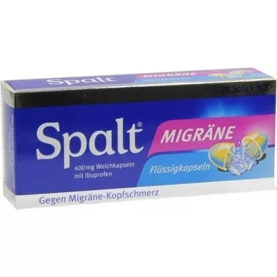 SPALT Bløde migrænekapsler, 20 stk