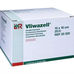 VLIWAZELL Sugekomprimerer steril 10x10 cm, 25 stk
