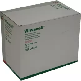 VLIWAZELL Sugekomprimerer steril 20x40 cm, 12 stk