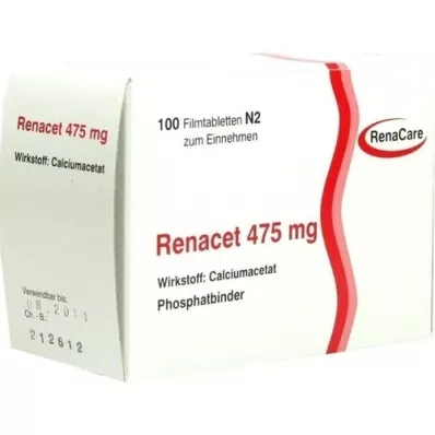 RENACET 475 mg filmovertrukne tabletter, 100 stk