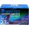 WELLION Sikkerhedslancetter 23 G sikkerheds-engangslanse, 200 stk