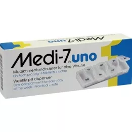 MEDI 7 uno medicindispenser til 7 dage hvid, 1 stk