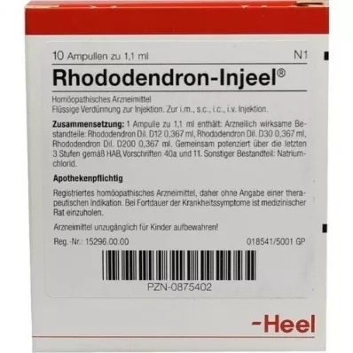 RHODODENDRON INJEEL Ampuller, 10 stk
