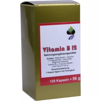 VITAMIN B12 KAPSLER, 120 stk