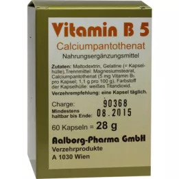 VITAMIN B5 KAPSLER, 60 stk