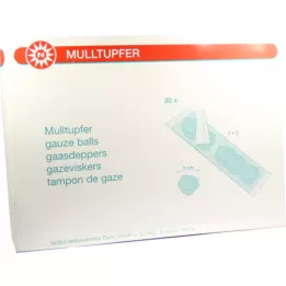 MULLTUPFER blommestørrelse 2+3 sterilt sæt, 30 stk