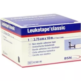 LEUKOTAPE Classic 3,75 cmx10 m sort, 1 stk