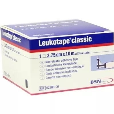 LEUKOTAPE Classic 3,75 cmx10 m sort, 1 stk