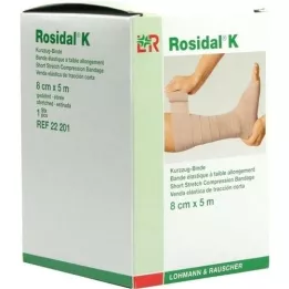 ROSIDAL K bandage 8 cmx5 m, 1 stk