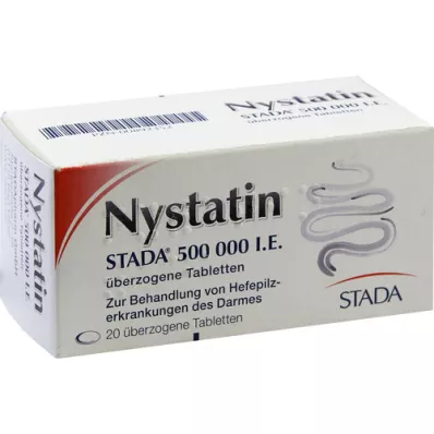 NYSTATIN STADA 500.000 IE coated tab., 20 stk