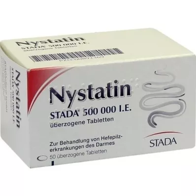 NYSTATIN STADA 500.000 IE coated tab., 50 stk