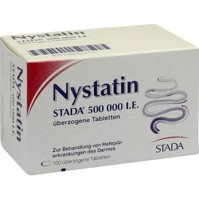 NYSTATIN STADA 500.000 IE coated tab., 100 stk NYSTATIN STADA 500.000 IE coated tab., 100 stk