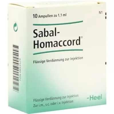 SABAL HOMACCORD Ampuller, 10 stk