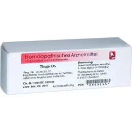 THUJA D 6 kugler, 10 g