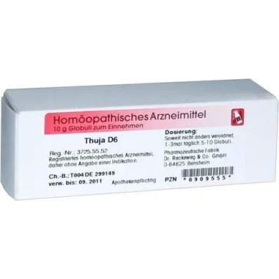 THUJA D 6 kugler, 10 g