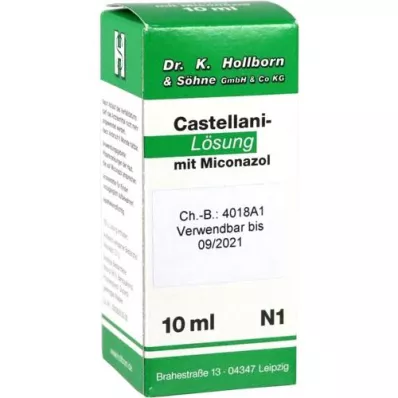 CASTELLANI m. Miconazolopløsning, 10 ml CASTELLANI m. Miconazolopløsning, 10 ml