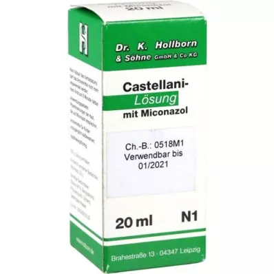 CASTELLANI m. Miconazolopløsning, 20 ml