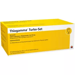 THIOGAMMA Turbosæt injektionsflasker, 5X50 ml