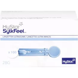 MYSTAR SylkFeel lancetter 28 G, 100 stk